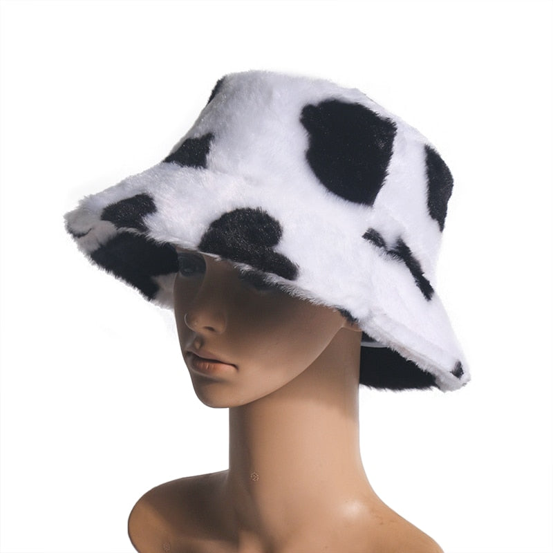 Assorted Cow Print Bucket Hats