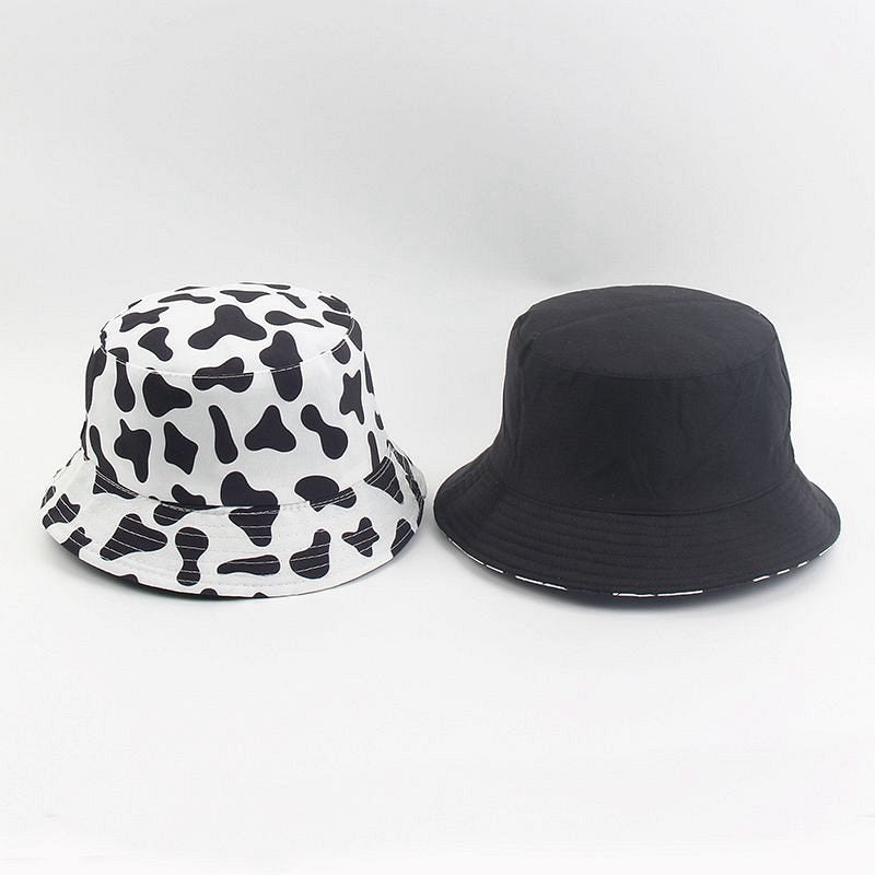 Cow Print Reversible Fisherman Bucket Hats