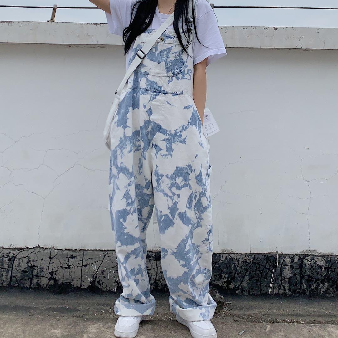 Harajuku Hip-Hop Cow Print - Overalls Jumpsuit