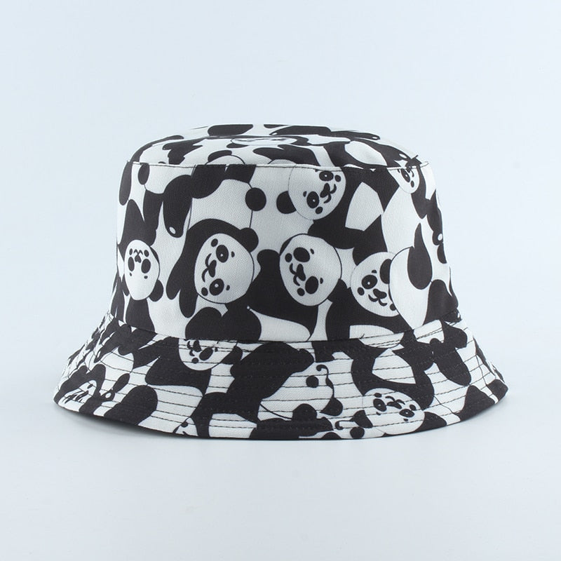 Cow Print Reversible Fisherman Bucket Hats