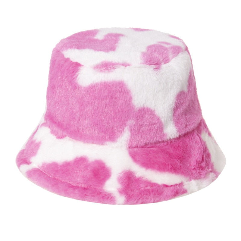 Assorted Cow Print Bucket Hats