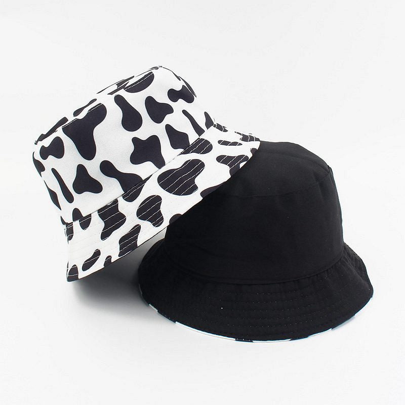 Cow Print Reversible Fisherman Bucket Hats