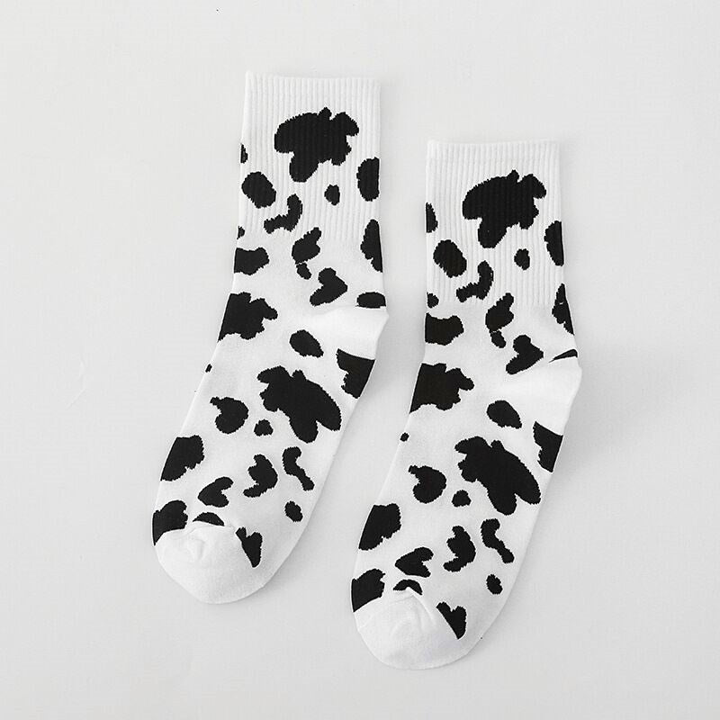 Cute Assorted Cow Socks - Harajuku Japanese Style