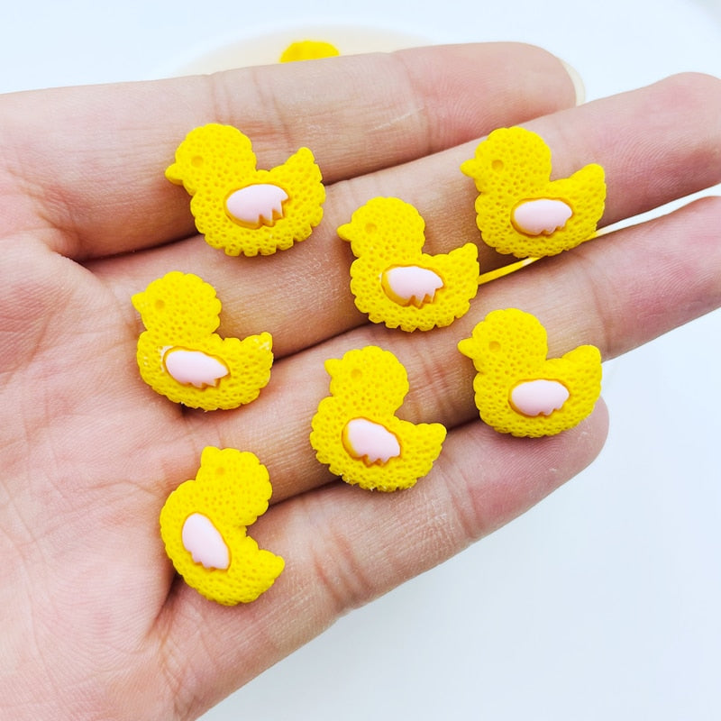 20 Pcs Mini Cartoon Young Cow Accessories