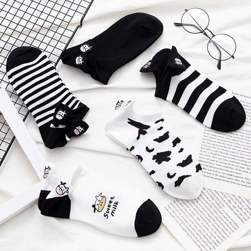 Assorted Cow Socks