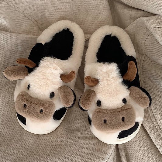 Cute Animal Cow Slippers