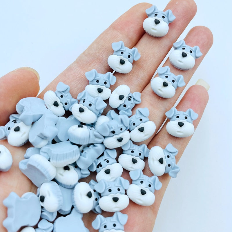 20 Pcs Mini Cartoon Young Cow Accessories