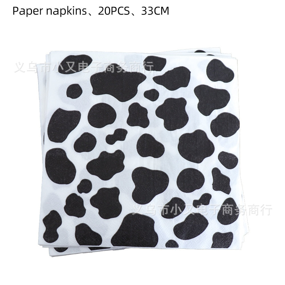 Cow Theme Disposable Party Supplies