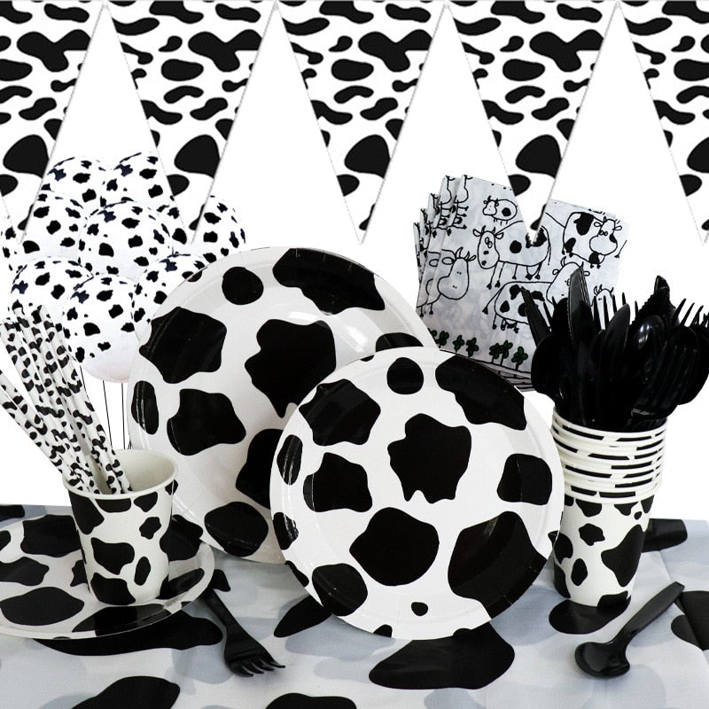 Cow Theme Disposable Party Supplies