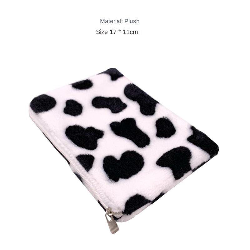 Womens Cow Print Leather Wallet