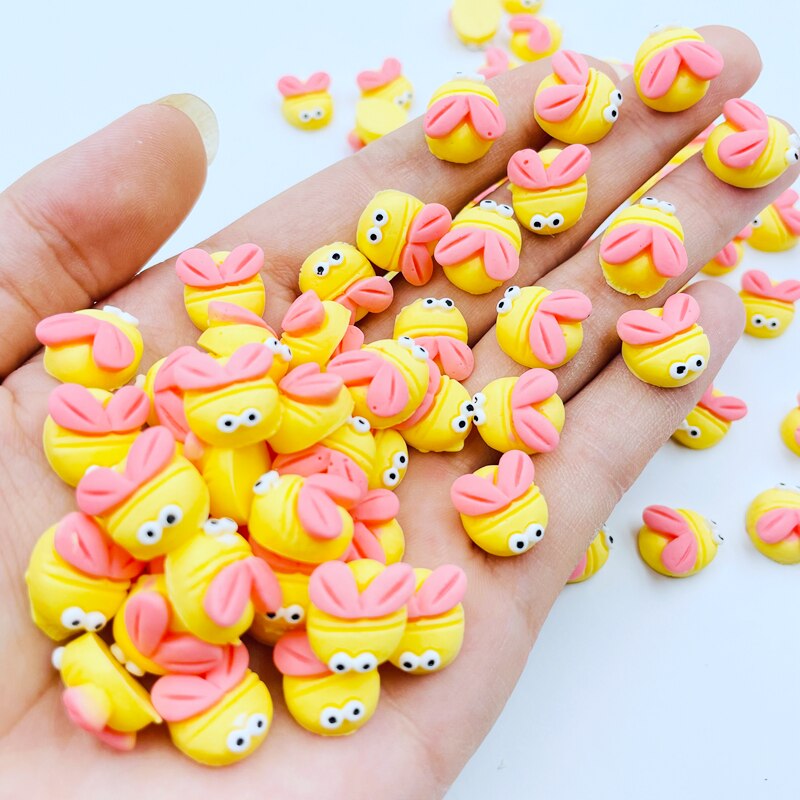 20 Pcs Mini Cartoon Young Cow Accessories