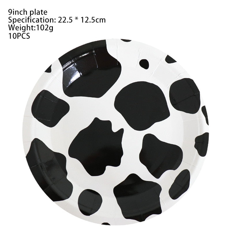 Cow Theme Disposable Party Supplies