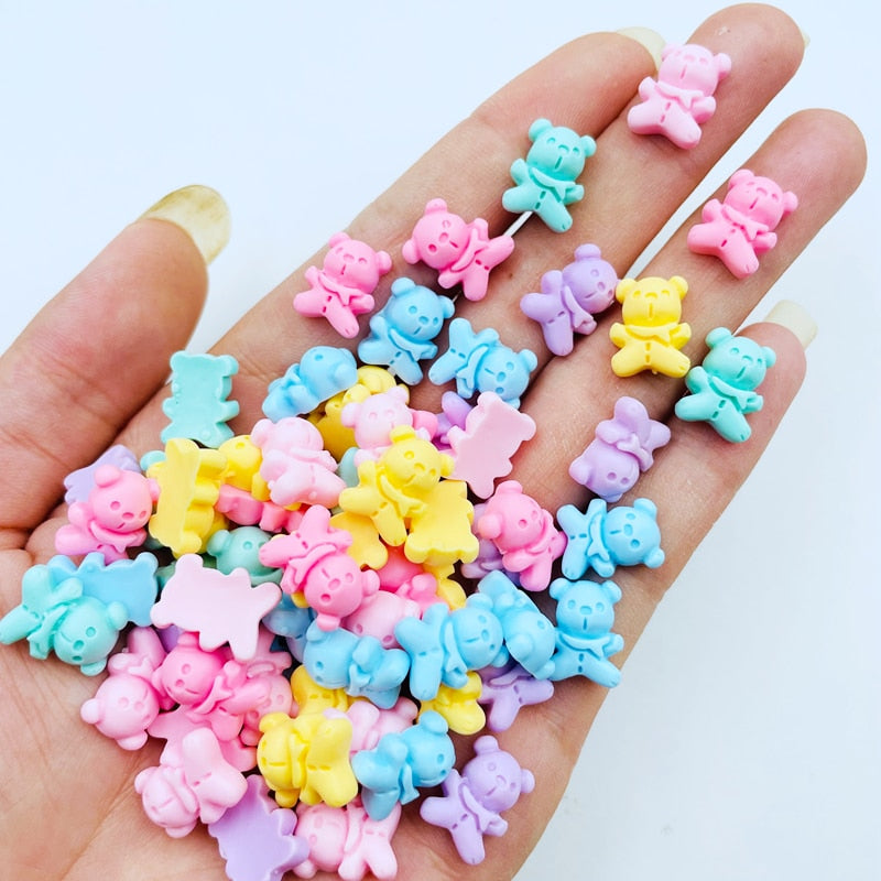 20 Pcs Mini Cartoon Young Cow Accessories