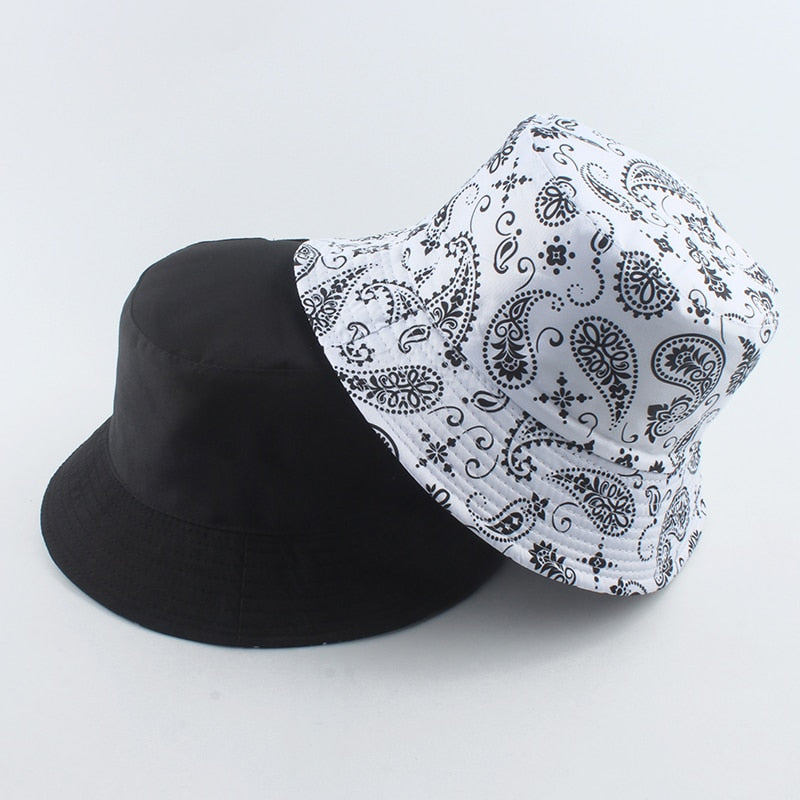 Cow Print Reversible Fisherman Bucket Hats