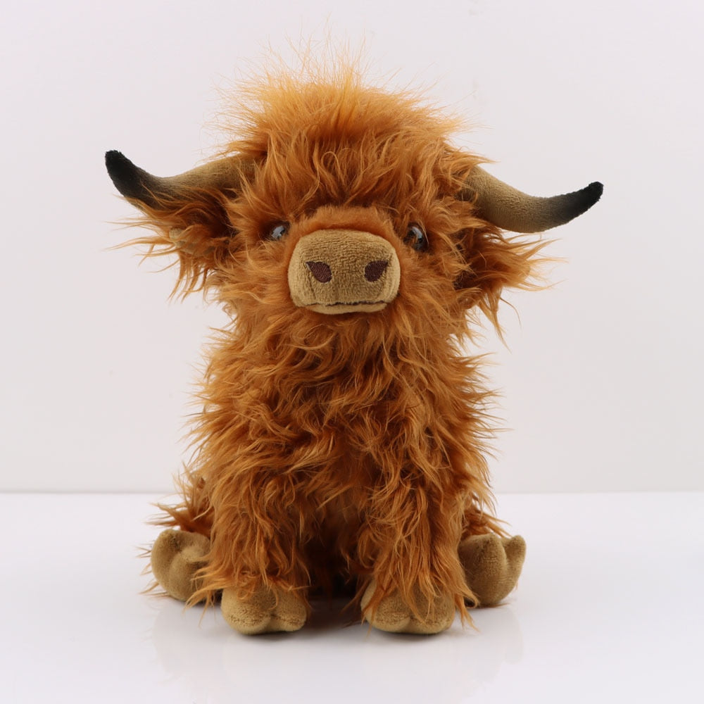 27cm Kawaii Highland Cow Plush