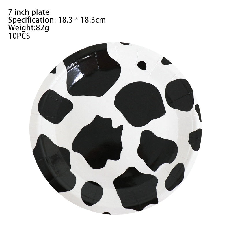 Cow Theme Disposable Party Supplies