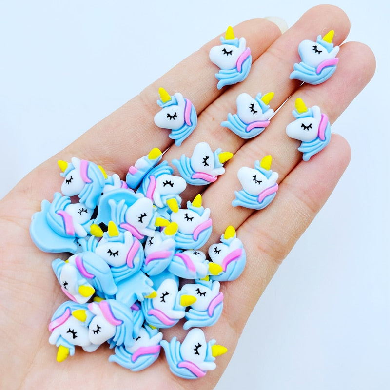 20 Pcs Mini Cartoon Young Cow Accessories