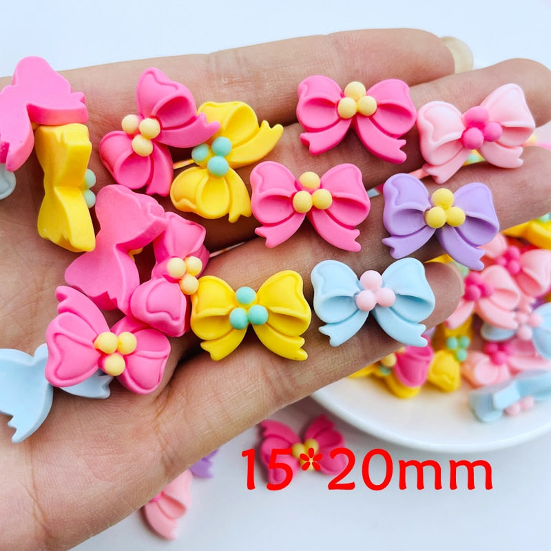 20 Pcs Mini Cartoon Young Cow Accessories