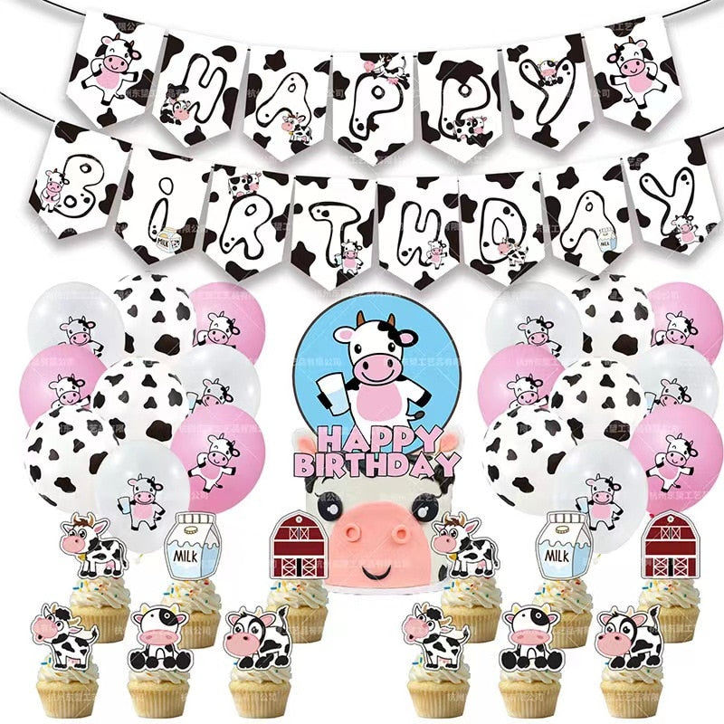 Cow Theme Disposable Party Supplies