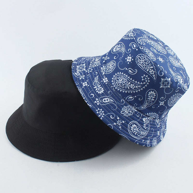 Cow Print Reversible Fisherman Bucket Hats