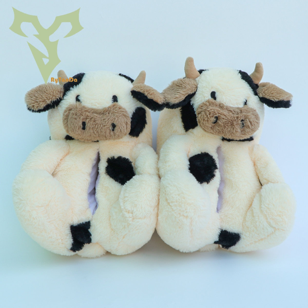 Kawaii Cow Plush Slipper